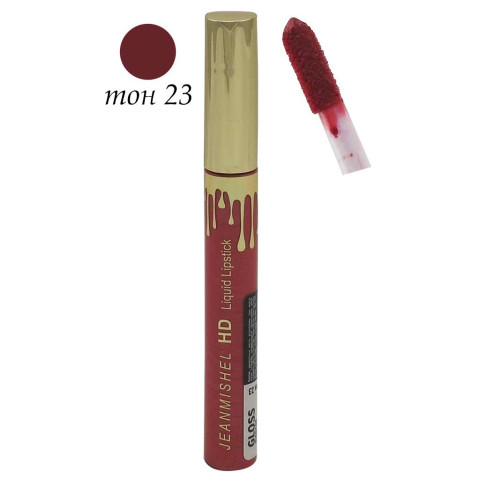 Jeanmishel Жидкая Губная Помада № 23 HD Liquid Lipstick GLOSS, 10 ml  