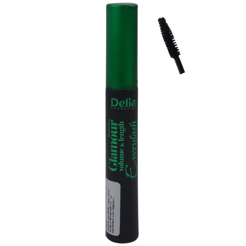 Delia Тушь Для Ресниц Glamour Everylash Удлинняющая, Разделяющая 1шт Delia Тушь Для Ресниц Glamour Everylash Удлинняющая, Разделяющая 1шт