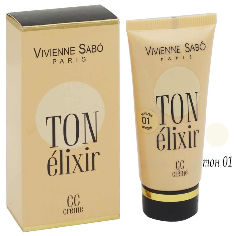 Тональный Крем Vivienne Sabo Ton Elixir CC Creme, ton 1 
