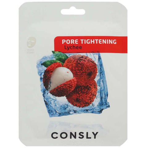Consly Маска Тканевая Сужающая Поры С Экстрактом Личи, 20 мл 