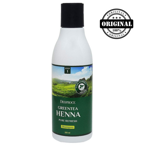 ДП Hair Greentea Шампунь Для Волос С Зел. Чаем и Хной Deoproce Greentea Henna Pure Refresh Shampoo 200мл