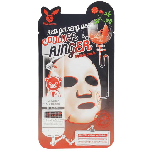 ЕЛЗ Power Ringer Маска Для Лица На Тканевой Основе Red Ginseng Deep Power Ringer Mask  