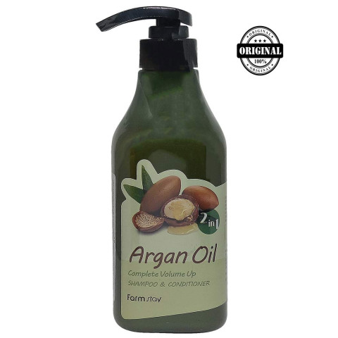 ФМС Шампунь - Кондиционер С Аргановым Маслом FarmStay Argan Oil Complete Volume Up Shampoo & Conditioner, 530 мл  