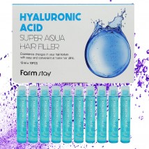Филлер Farmstay Hyaluronic Acid Super Aqua Hair Filler (оригинал) 10шт