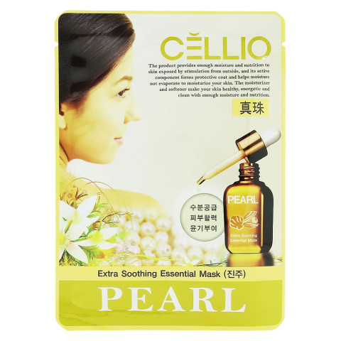 Cellio Тканевая Маска Для Лица Экстрактом Жемчуга