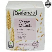 Vegan Muesli матирующий крем пшеница + овёс+рисовое молоко 50 мл 