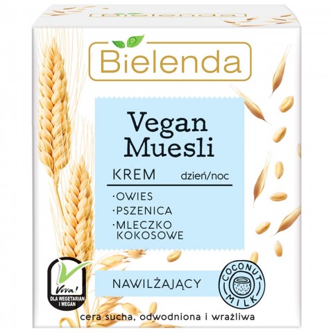 Vegan Muesli Увлажняющий Крем Пшеница+ Овёс+Кокосовое Молоко, 50 мл 