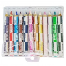 Двухцветные карандаши Miss Demi 12шт