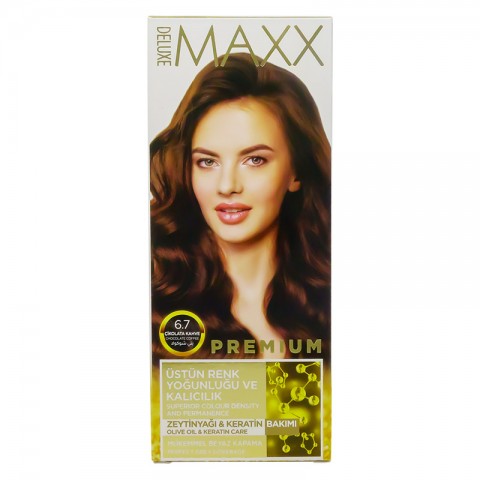 Краска для волос Delux Maxx №6.7 (Шоколадный Кофе)