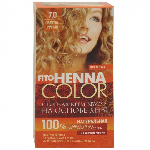 Краска Для Волос Fito Henna Color 7.0 (Светло-Русый)