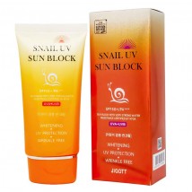 Солнцезащитный крем Jigott Snail UV Sun Block SPF 50++, 70ml