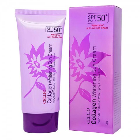 Солнцезащитный крем Cellio Waterproof Anti-Wrinkle Effect SPF 50++, 70ml