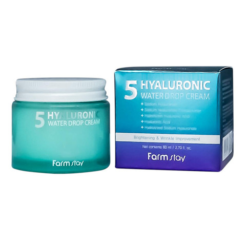 Интенсивный крем для лица с гиалуроновой кислотой FarmStay Hyaluronic 5 Water Drop Cream, 80g