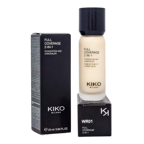 Тональная основа+консилер 2в1 Kiko (тон WR 01) Тональная основа+консилер 2в1 Kiko (тон WR 01)