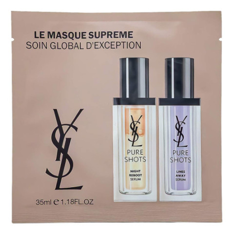 Маска для лица Yves Saint Laurent Pure Shots Night Reboot Serum и Lines Away Serum