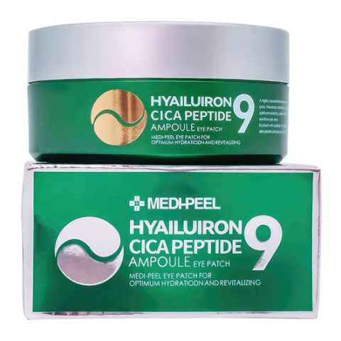 Увлажняющие гидрогелевые патчи с пептидами Medi-Peel Hyaluron Cica Peptide 9 Ampoule Eye Patch, 60шт