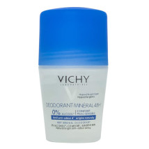 Шариковый дезодорант-антиперспирант Vichy Déodorant anti-transpirant Mineral 48 H Roll-on (синий)