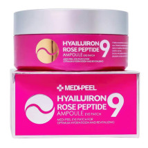 Увлажняющие гидрогелевые патчи с пептидами Medi-Peel Hyaluron Rose Peptide 9 Ampoule Eye Patch, 60шт