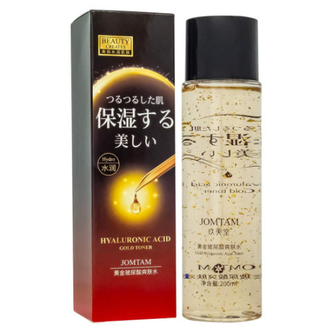 Увлажняющий тонер для лица с гиалуроновой кислотой jomtam Hyaluronic Acid Gold Toner, 200ml Увлажняющий тонер для лица с гиалуроновой кислотой jomtam Hyaluronic Acid Gold Toner, 200ml