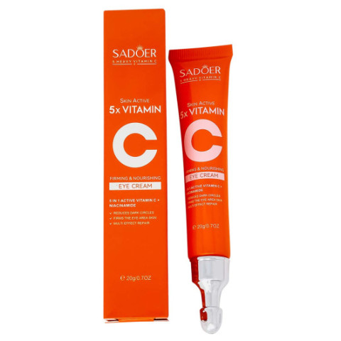 Крем для век с витамином С Sadoer 5x Heavy Vitamin C Whitening Brightening Face Cream, 20ml Крем для век с витамином С Sadoer 5x Heavy Vitamin C Whitening Brightening Face Cream, 20ml