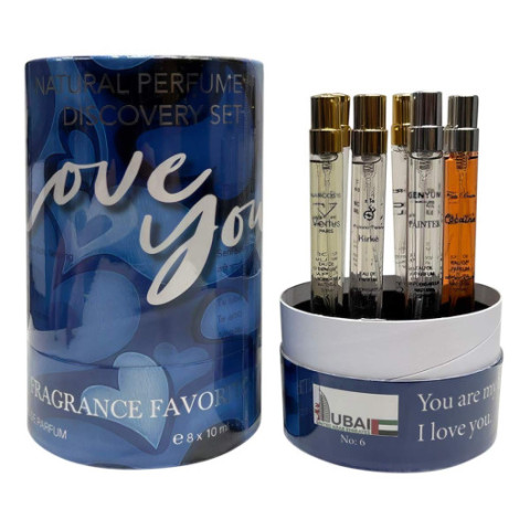 Подарочный набор Fragrance Favorite Love You, 8x10ml (№6) унисекс Подарочный набор Fragrance Favorite Love You, 8x10ml (№6) унисекс