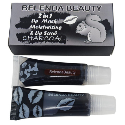 Скраб для губ Belenda Beauty Charcoal 2 in 1 Скраб для губ Belenda Beauty Charcoal 2 in 1