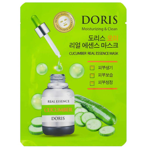 Маска Тканевая Для Лица С Огурцом Cucumber Real Essence Маска Тканевая Для Лица С Огурцом Cucumber Real Essence