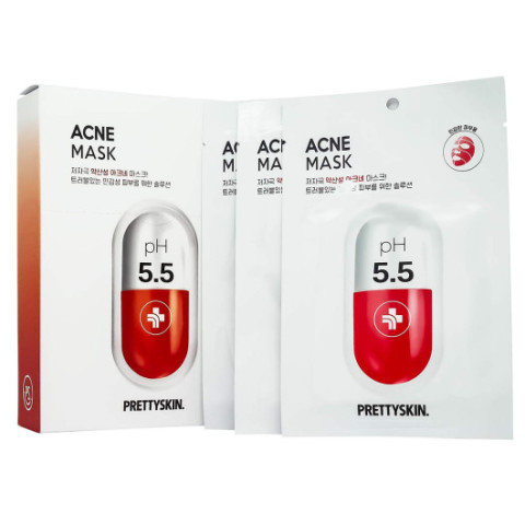 Набор масок для лица Prettyskin Acne Mask 10шт Набор масок для лица Prettyskin Acne Mask 10шт