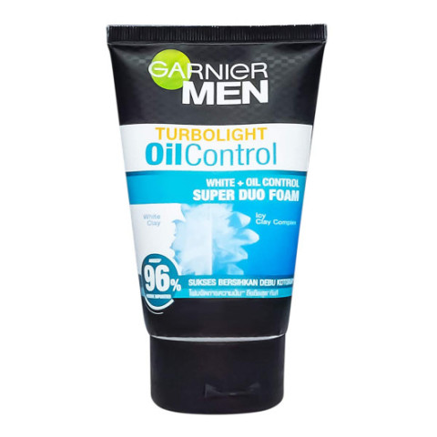 Пенка для умывания Garnier Men Duo Foam Turbo Light Bright Oil Control, 100ml Пенка для умывания Garnier Men Duo Foam Turbo Light Bright Oil Control, 100ml