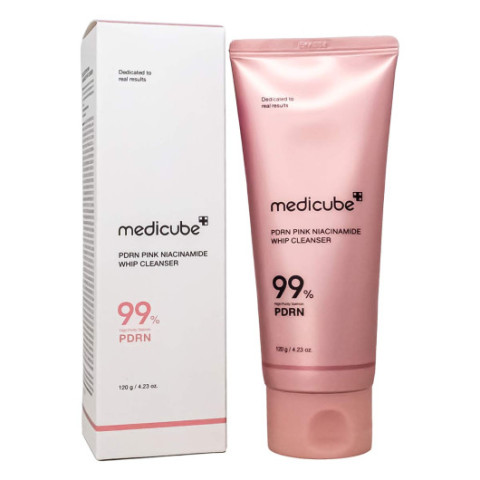 Кремовая пенка для умывания с ПДРН и церамидами, Medicube PDRN Pink Niacinamide Whip Cleanser,120ml