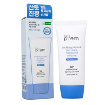 Успокаивающий солнцезащитный крем с цинком Make P:rem Defense Me Soothing Physical Sun Cream SPF 50+ PA++++, 50ml