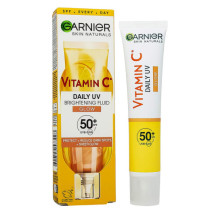 Тонирующий солнцезащитный крем-флюид для лица Garnier Vitamin C Daily UV Brightening Fluid SPF 50+, 40ml
