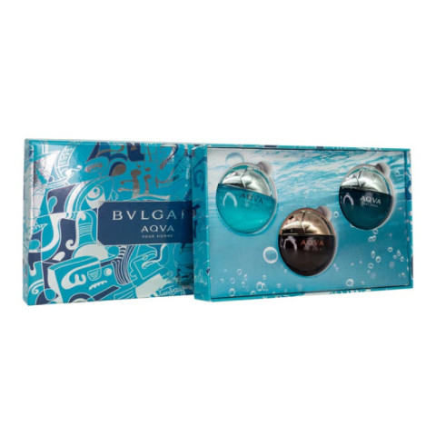 Подарочный набор Bvlgari Aqva Pour Homme edp, 3x15 ml