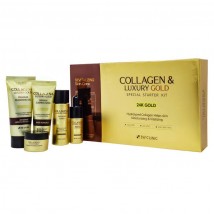 Набор уходовой косметики с коллагеном и золотом 3W Clinic Collagen & Luxury Gold Special Starter Kit