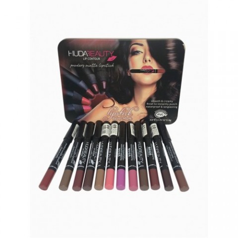 Huda Beauty Lip Contour Powder Matte Lipstick, 12 цветов