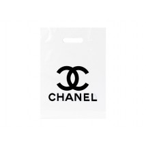 Пакет полиэтиленовый Chanel (белый 30х40 см)