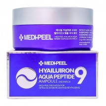 Увлажняющие гидрогелевые патчи с пептидами Medi-Peel Hyaluron Aqua Peptide 9 Ampoule Eye Patch, 60шт