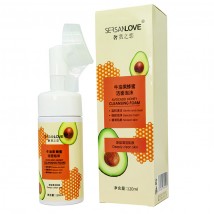 Пенка для умывания с экстрактом авокадо и мёда SersanLove, 120ml