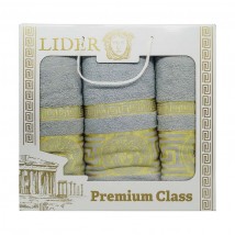 Набор полотенец Lider 3в1(серый)
