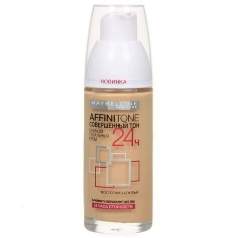 Тональный крем Maybelline Affinitone 30 Золотисто-бежевый, тон 10