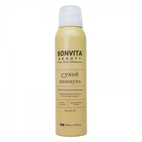 Сухой шампунь для волос Bonvita Beauty Hair Dry Shampoo Earl Grey Tea, 150ml