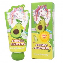 Солнцезащитный крем Kiss Beauty Avocado Sunscreen SPF 90+++, 75ml
