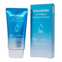 Солнцезащитный крем для лица с гиалуроновой кислотой Farm Stay Hyaluronic UV SPF 50+++Shield Sun Block Cream, 70g