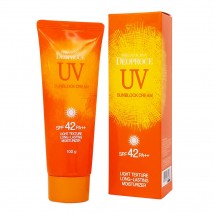 Солнцезащитный крем для лица и тела Deoproce UV Defence Sun Block Cream SPF 42+ PA++ , 100g