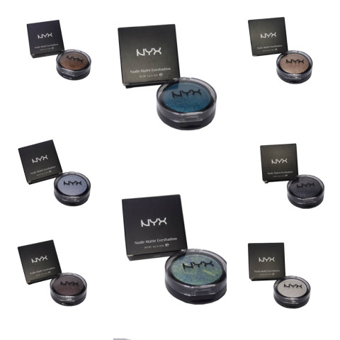 Тени для век NYX Nude Matte Eyeshadow (01, 02, 04, 05, 08, 11, 12, 14), тон В (упаковка 8 шт)