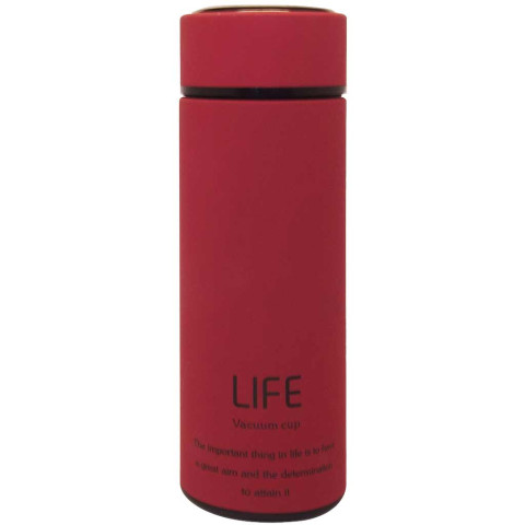 Термос Stainless Steel Vacuum Thermos Cup (малиновый), 350 ml life