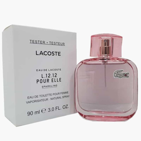 Тестер Lacoste L.12.12 Pour Elle Sparkling Eau De Toilette, 90 ml Тестер Lacoste L.12.12 Pour Elle Sparkling Eau De Toilette, 90 ml