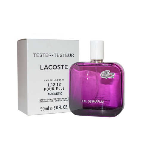 Тестер Lacoste L.12.12 Pour Elle Magnetic Eau De Toilette, 90 ml Тестер Lacoste L.12.12 Pour Elle Magnetic Eau De Toilette, 90 ml