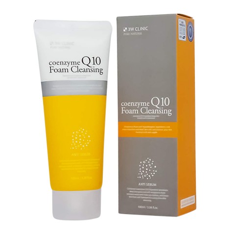 Пенка для умывания лица с коэнзимом 3W CLINIC Coenzyme Q10 Foam Cleansing, 100ml