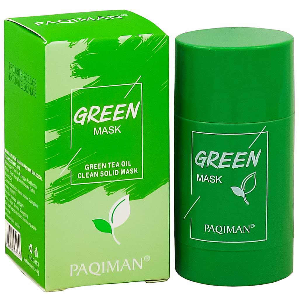 Маска paqiman. Маска Green. Маска зеленый чай. Green Mask Stick Green Tea Oil clean Solid Mask paqiman°.